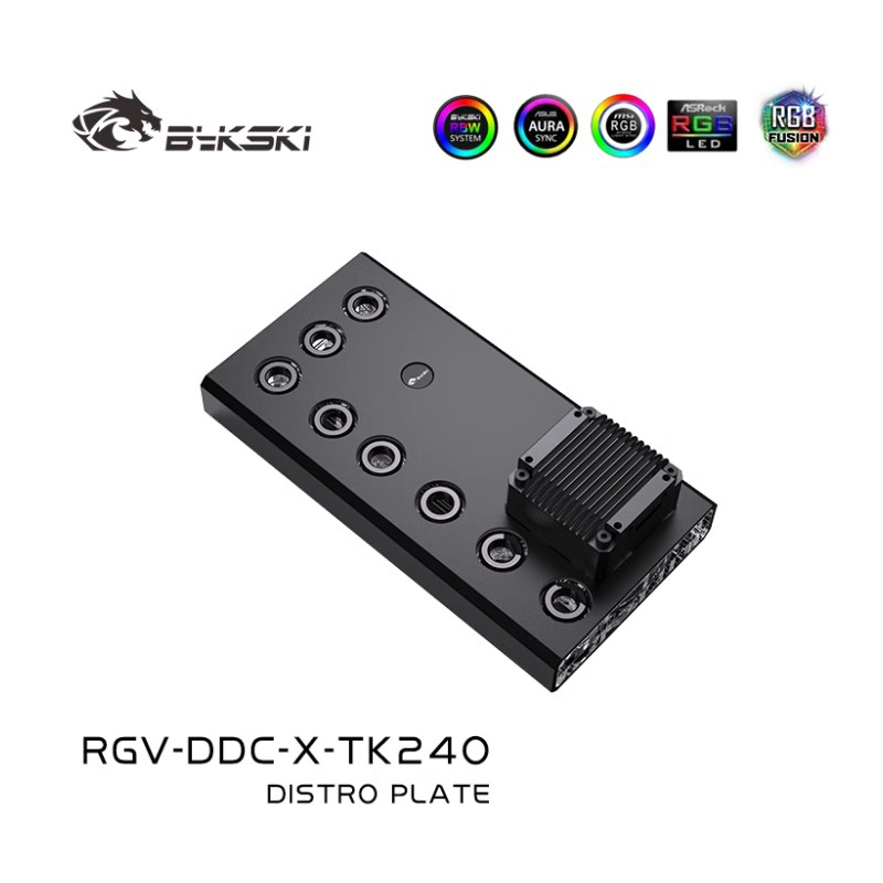 Bykski Acrylic Distro Plate /  - đánh giá và giá Distro Plate Ddc Pump Combo