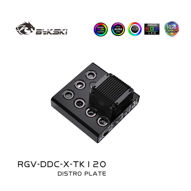 Bykski Acrylic Distro Plate /  - đánh giá và giá Distro Plate Ddc Pump Combo