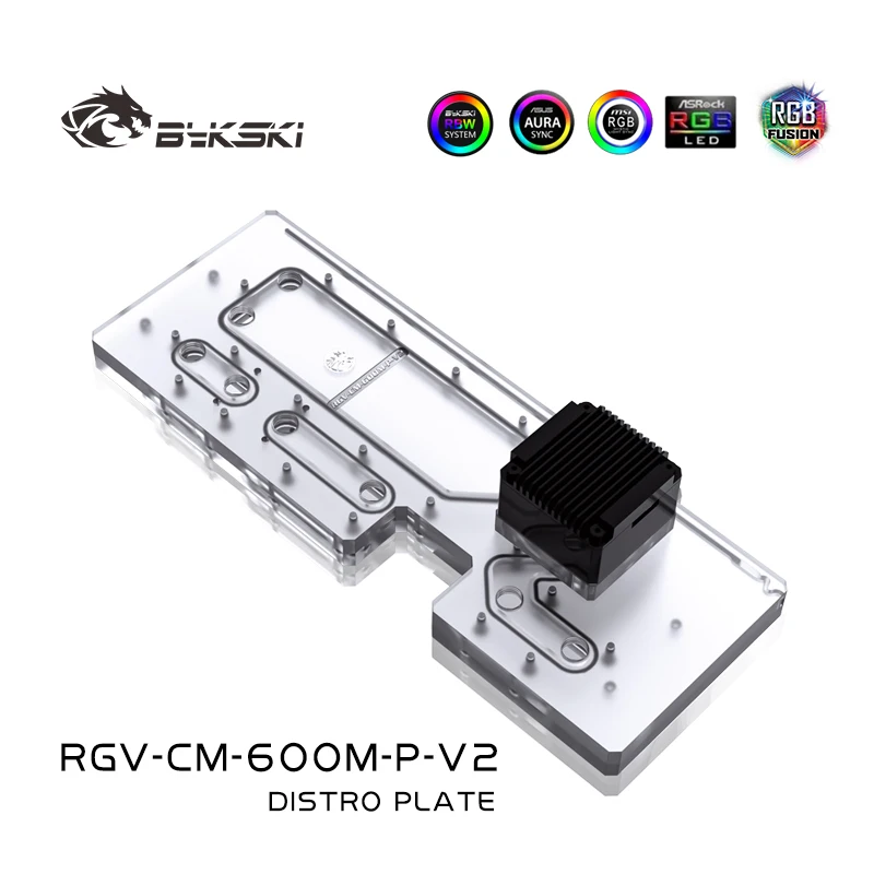 BYKSKI Acrylic Tank use for Ma - đánh giá và giá Distro Plate Ddc Pump Combo