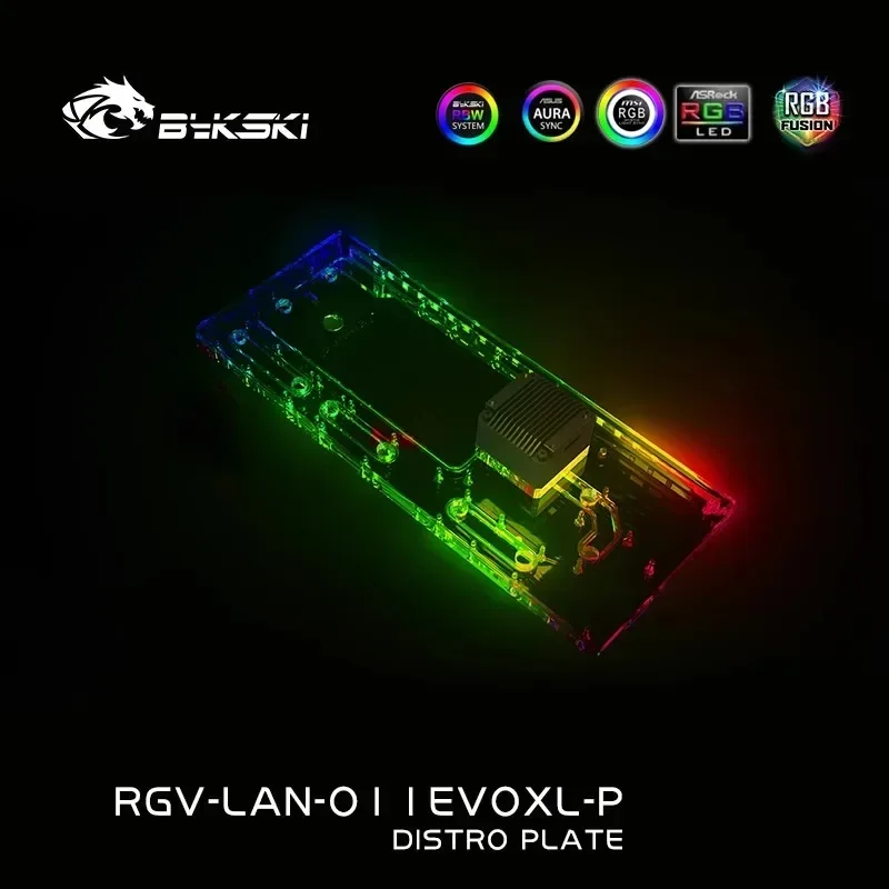 Bykski Acrylic Distro Plate /B - đánh giá và giá Distro Plate Ddc Pump Combo