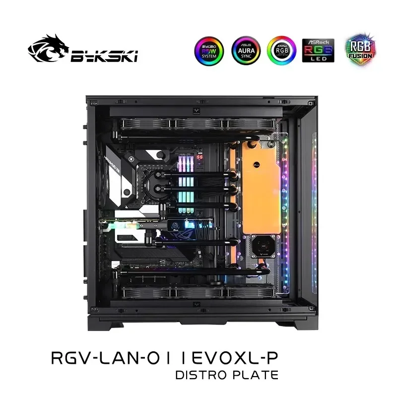 Bykski Acrylic Distro Plate /B - đánh giá và giá Distro Plate Ddc Pump Combo