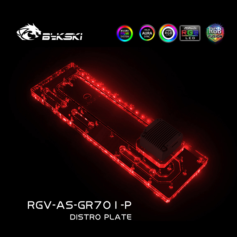 BYKSKI Distro Plate Acrylic Re - đánh giá và giá Distro Plate Ddc Pump Combo