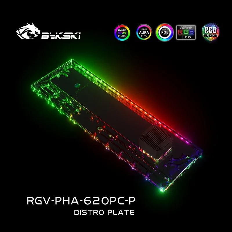 Bykski Acrylic Distro Plate /B - đánh giá và giá Distro Plate Ddc Pump Combo