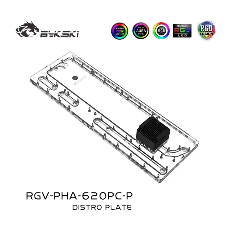 Bykski Acrylic Distro Plate /B - đánh giá và giá Distro Plate Ddc Pump Combo